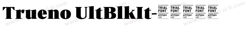 Trueno UltBlkIt字体转换